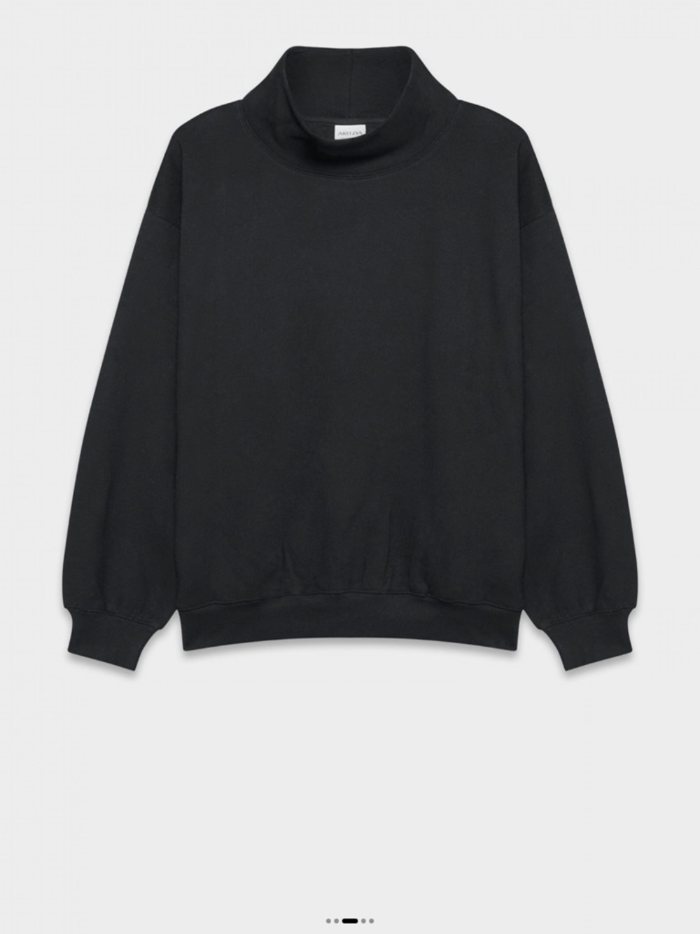 Aritzia Black mega funnel Sweatshirt
